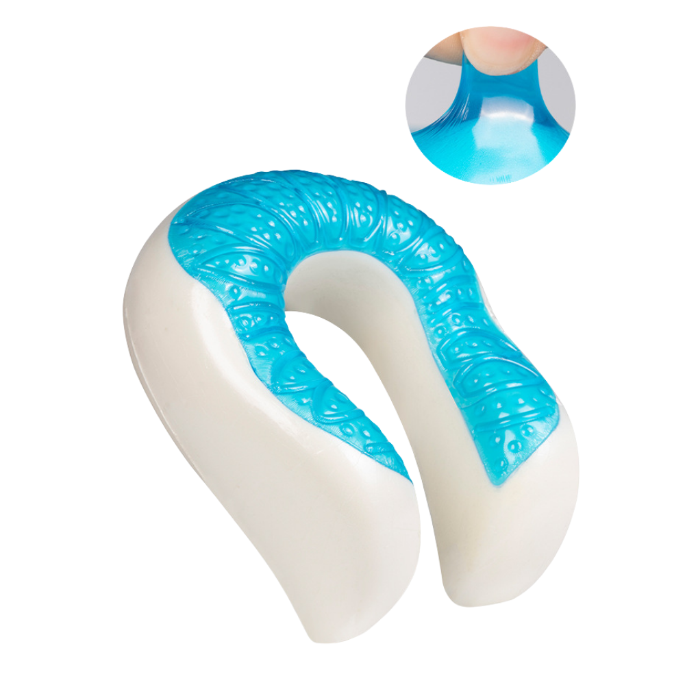 Détail gel Tour de cou à mémoire de forme avec surface en gel Omilys ErgoGel™